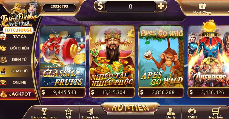 Hình ảnh slot game 999 Bet với biểu tượng jackpot lớn và các máy đánh bạc.